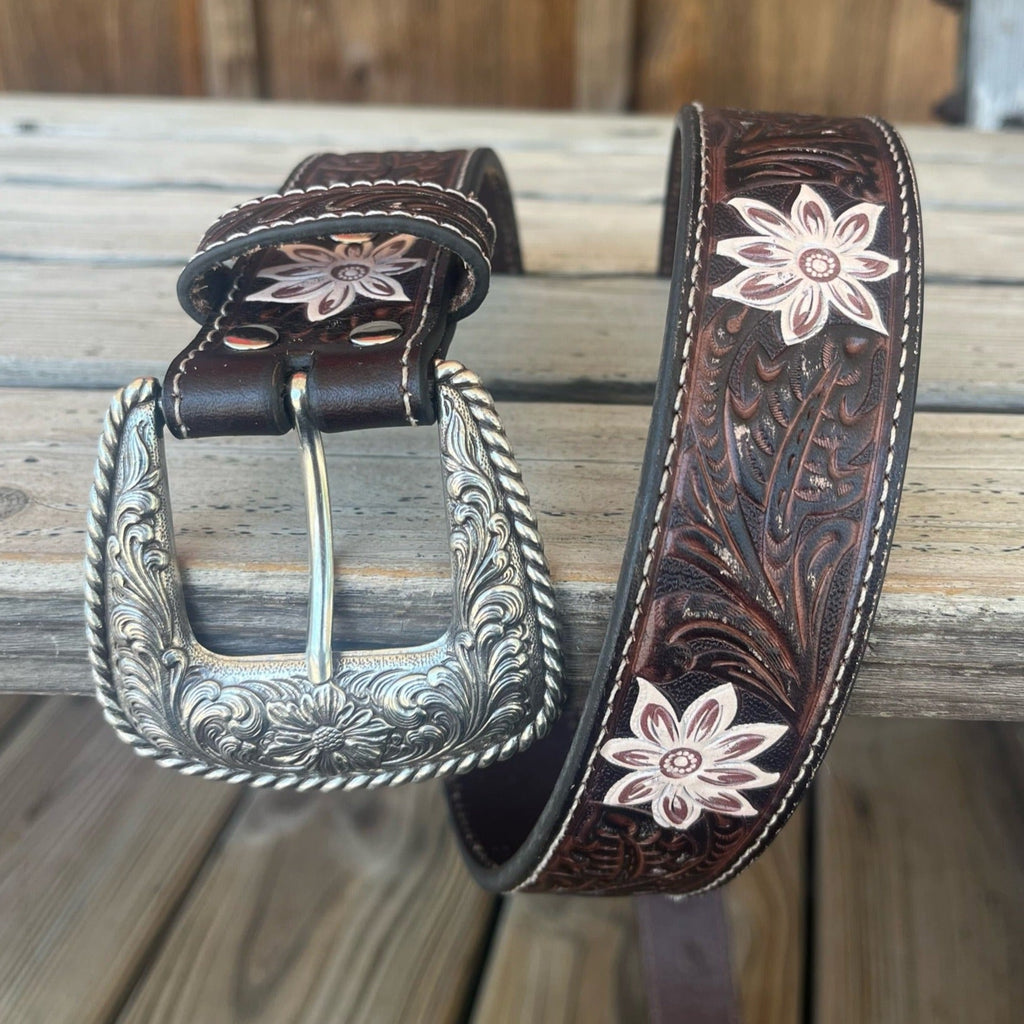 Painted Flower Women's Belt by Nocona