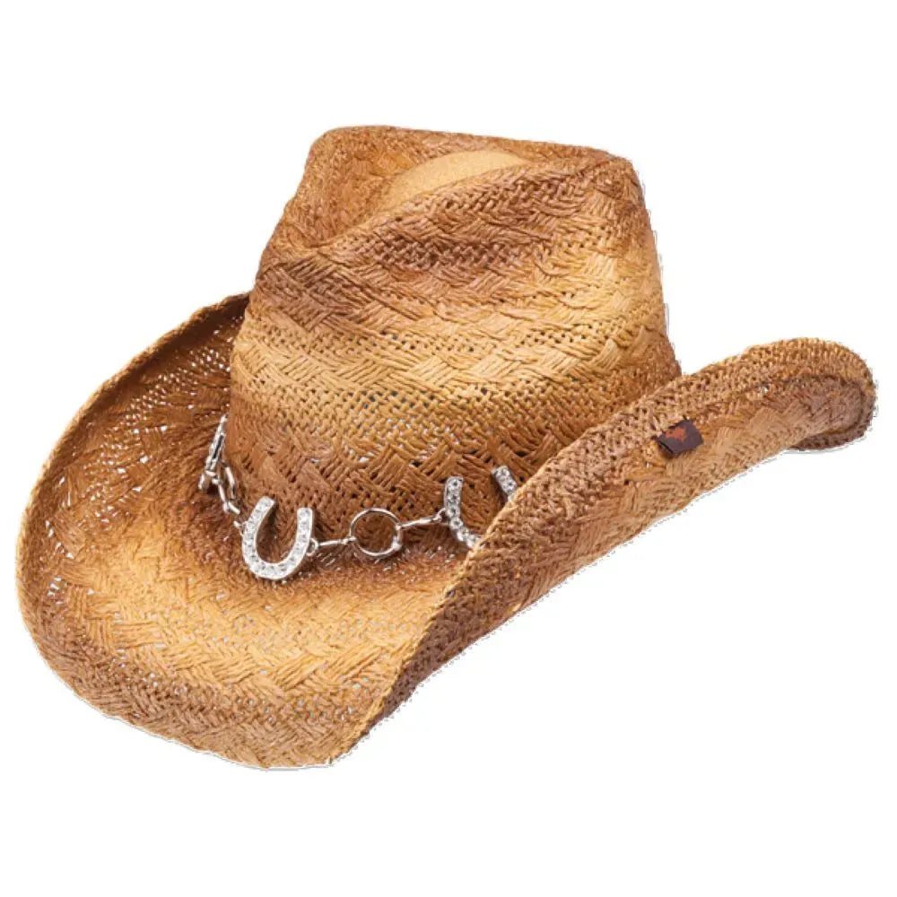 Judson Horeshoe Straw Cowgirl Hat by Peter Grimm