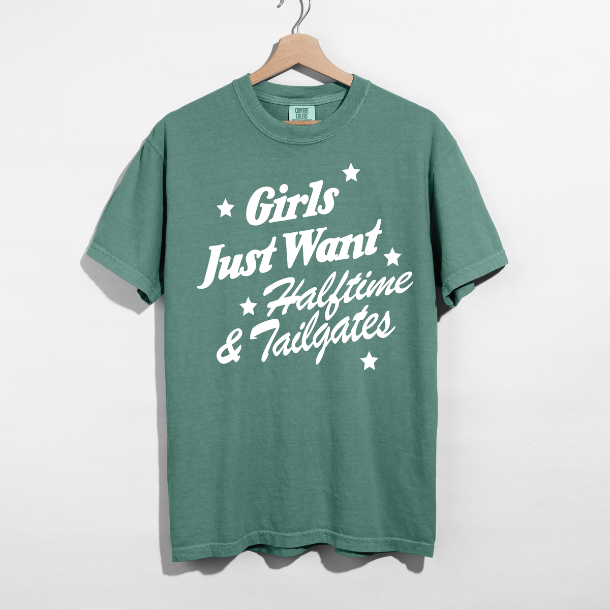 Girls Just Want Halftime & Tailgates Tee | Football Game Day Shirt