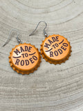 Made to Rodeo Beer Cap Earrings — Playful Rodeo Statement