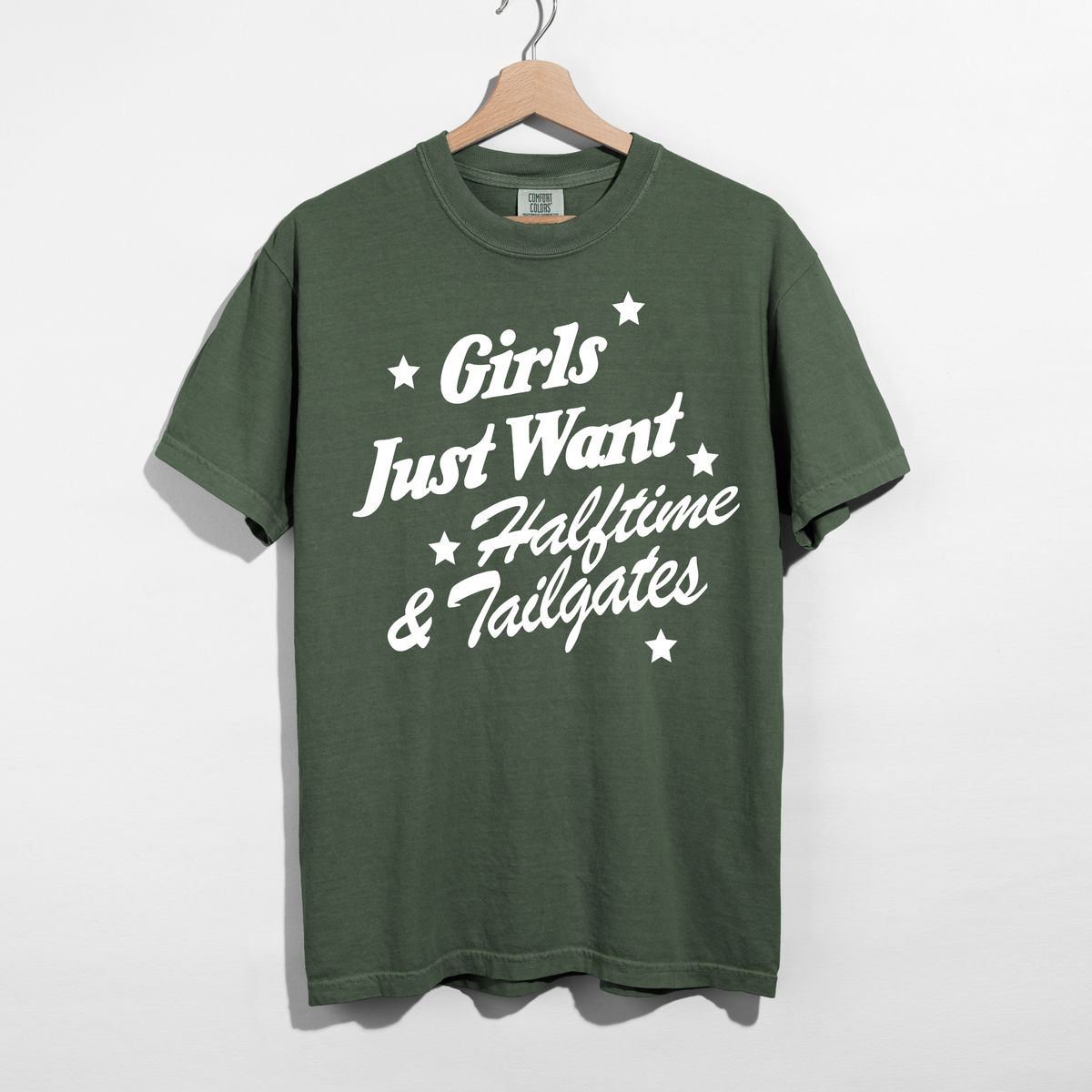 Girls Just Want Halftime & Tailgates Tee | Football Game Day Shirt