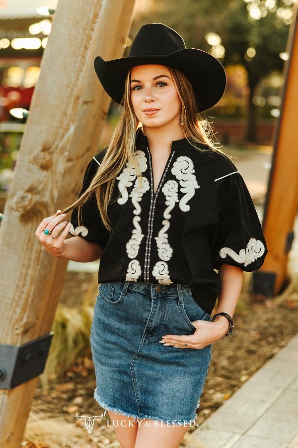 Lucky & Blessed Nashville High-Rise Raw Hem Western Denim Mini Skirt — Vintage Mineral Wash with Concho Belt-Ready Loops