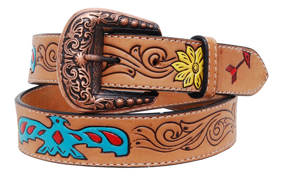 Thunderbird Rafter T Ladies' Belt, Brown