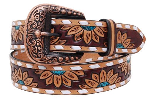 Turquoise Sunflower Ladies' Belt