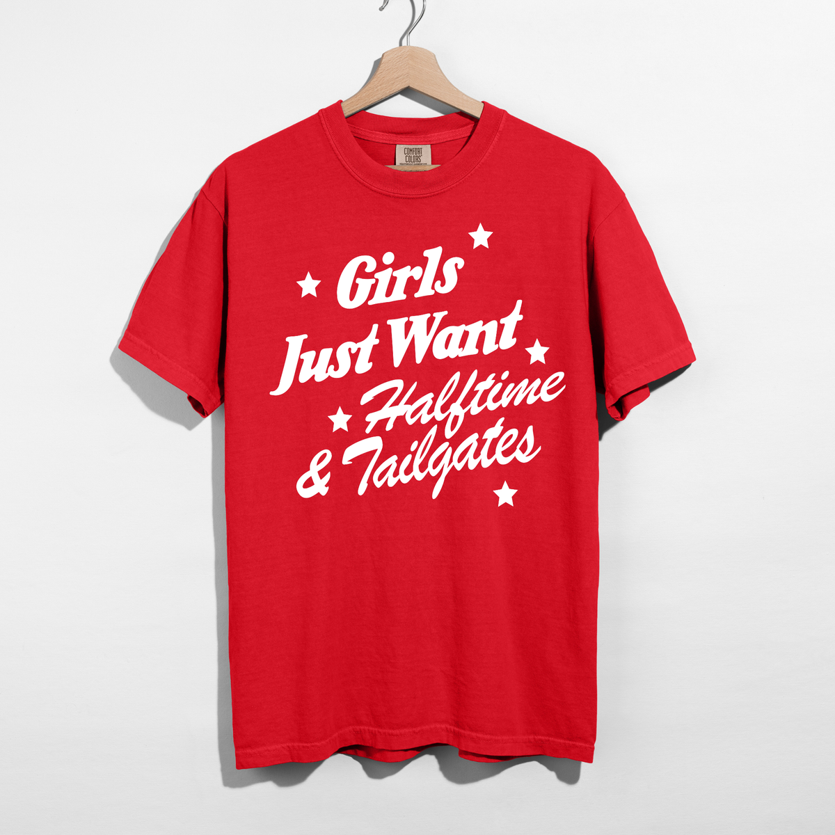 Girls Just Want Halftime & Tailgates Tee | Football Game Day Shirt
