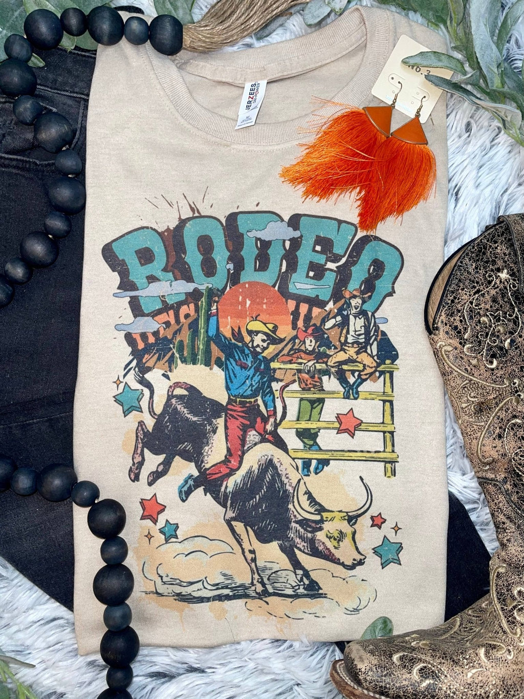 1/2 Penny Vintage Rodeo Bull Rider Western Tee