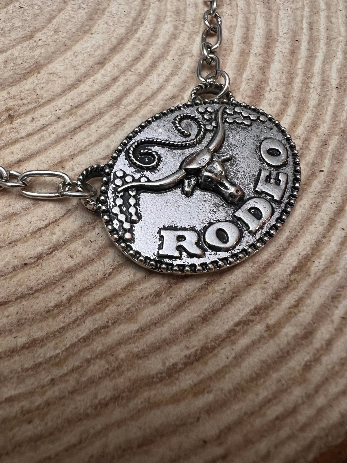 Rodeo Steer Head Pendant Necklace — 18 Inch with Extender