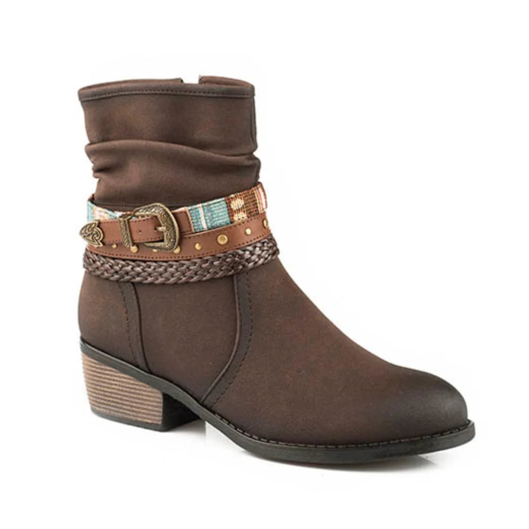 Libbie (Brown) - Women's Cowgirl Boots by Roper