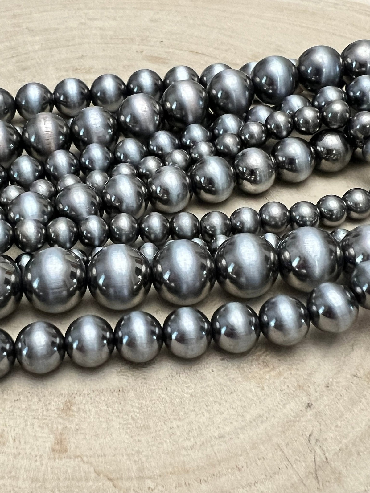 5-Strand Faux Sterling Pearl Western Necklace & Earring Set — Single-Clasp Layered