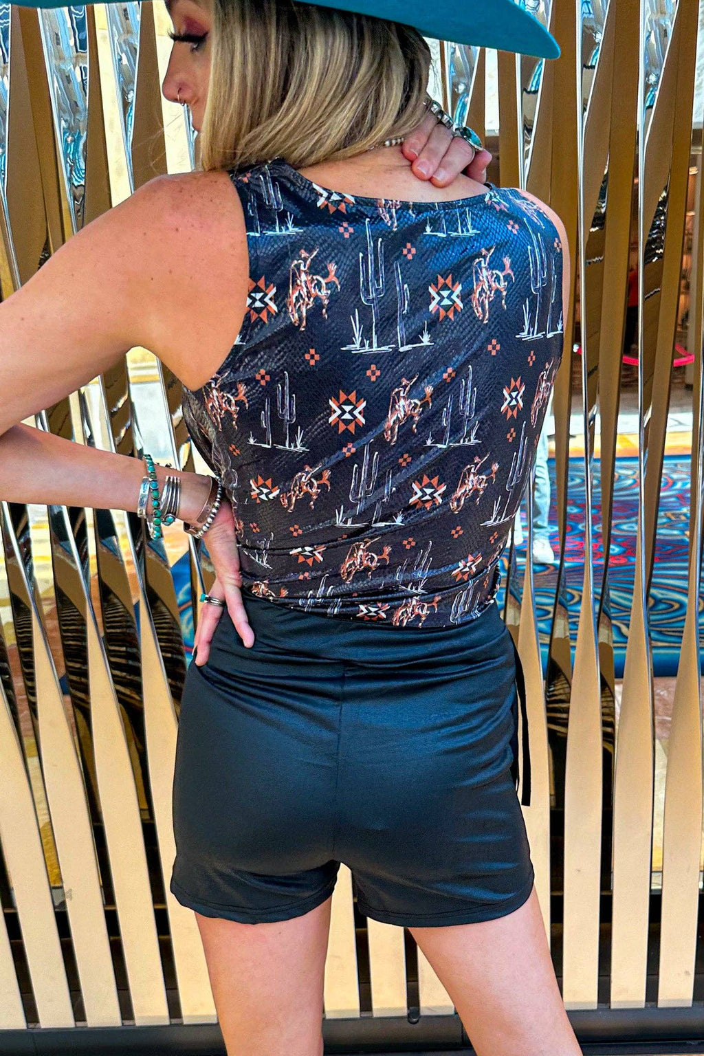 2 Fly Co "Round Up" Fringed Vegan Leather Western Skort — Honky Tonk Ready