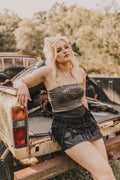2 Fly Co "Round Up" Fringed Vegan Leather Western Skort — Honky Tonk Ready