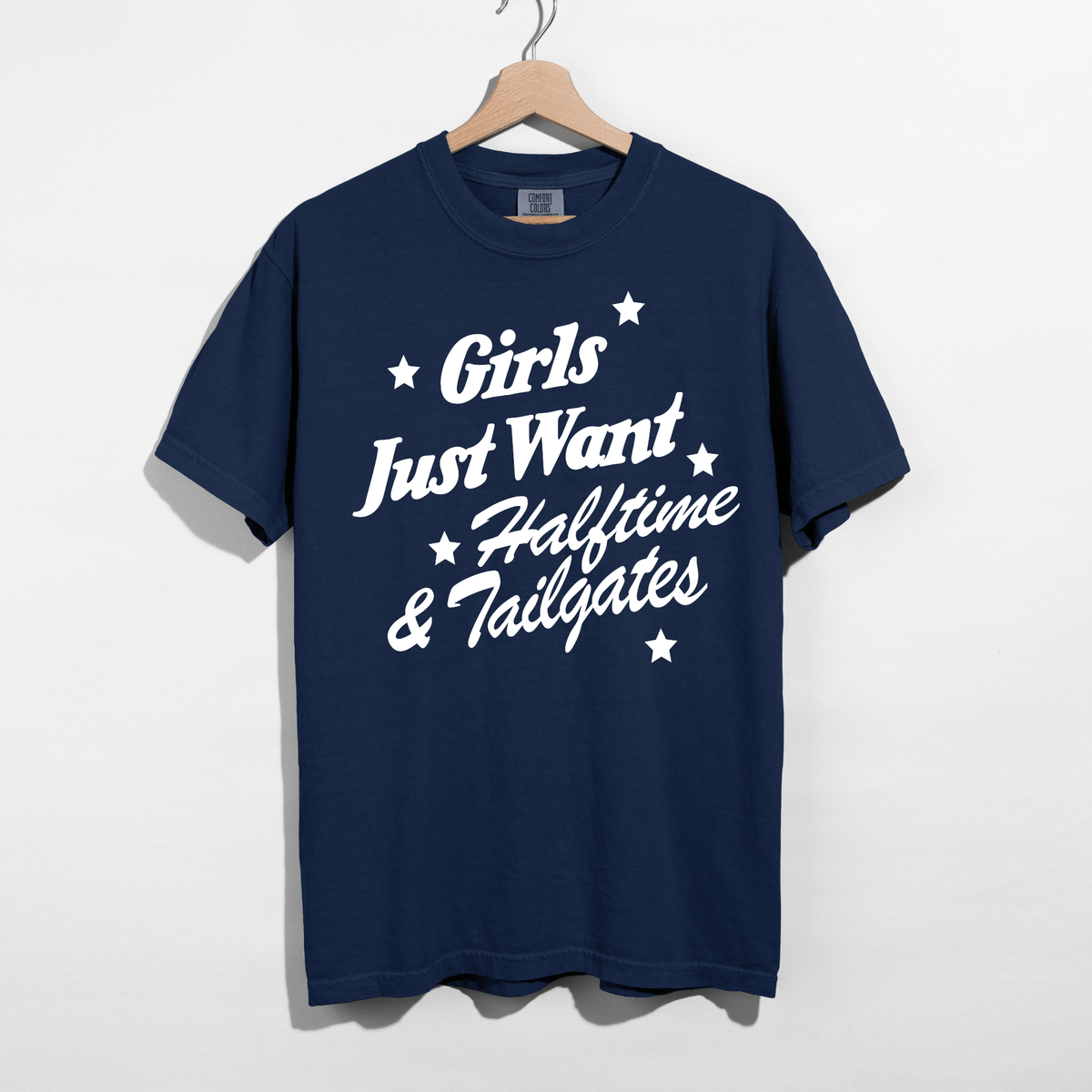 Girls Just Want Halftime & Tailgates Tee | Football Game Day Shirt