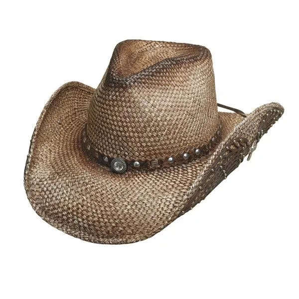 Western Inspiration Panama Straw Cowgirl Hat by Bullhide