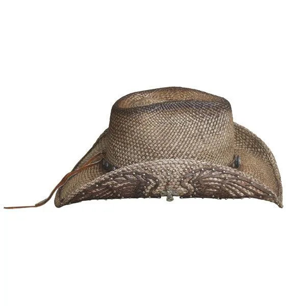 Western Inspiration Panama Straw Cowgirl Hat by Bullhide